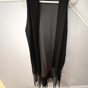 Lysee Open Front Two-Tone Cardigan Vest